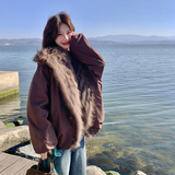 新款大货真毛领狐狸毛90白鸭绒超高品质275-M788-p455-k598，女装羽绒服，柒柒家