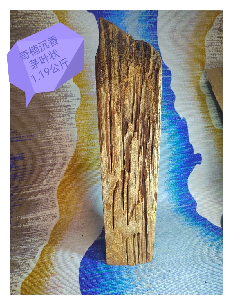 海南黎母山百年老房料奇楠沉香1.19公斤，香韵醇厚沉香特征明显