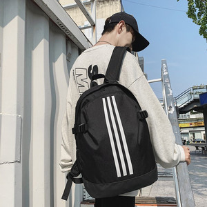 Adidas阿迪达斯官网正品双肩背包男女款大容量帆布电脑包学生书包