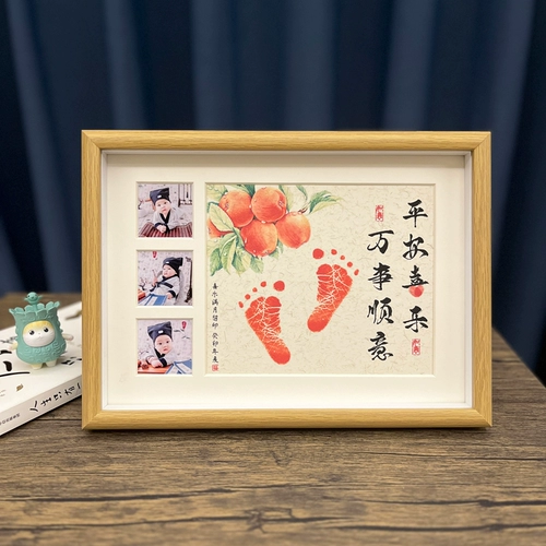 Защитный амулет, фоторамка, сувенир, детская чернильная подушечка, отпечатки рук и ног для новорожденных, хваталка для хранения пуповины