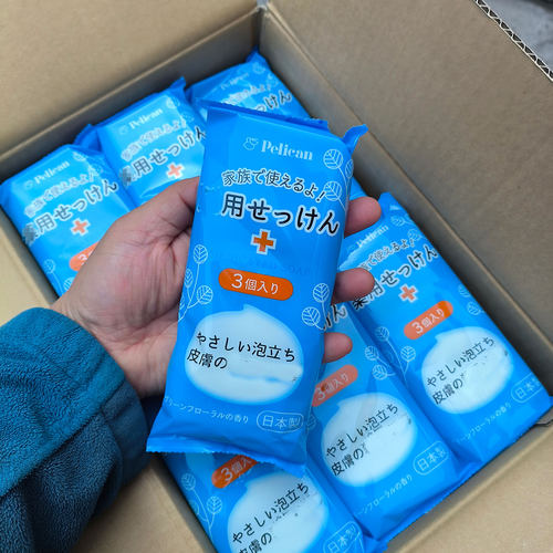 日本进口Pelican全家沐浴皂
