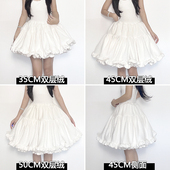 lolita裙撑秋冬加绒加厚保暖日常无骨衬裙半身裙洛丽塔云朵撑