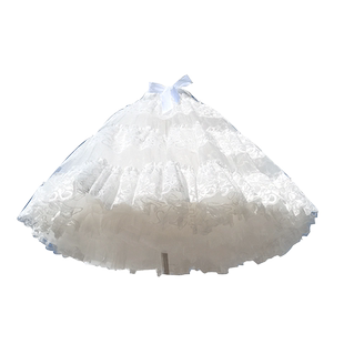 lolita裙撑暴力撑无骨软纱长款卡门华丽云朵撑花嫁咯丽塔秋冬裙撑