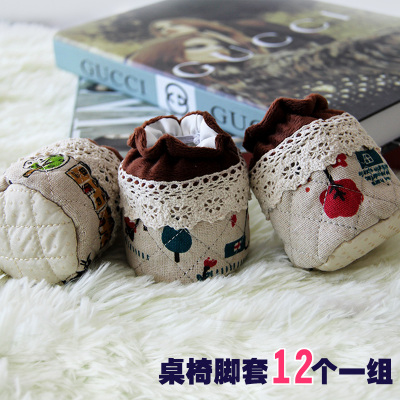 实木凳子腿保护套12只布艺包桌