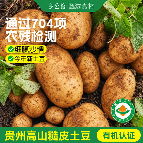 乡公馆新鲜高山有机糙皮土豆