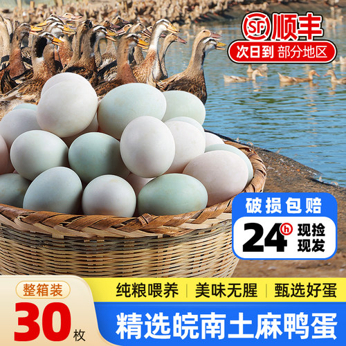现捡现发农家散养土鸭蛋新鲜鸭蛋
