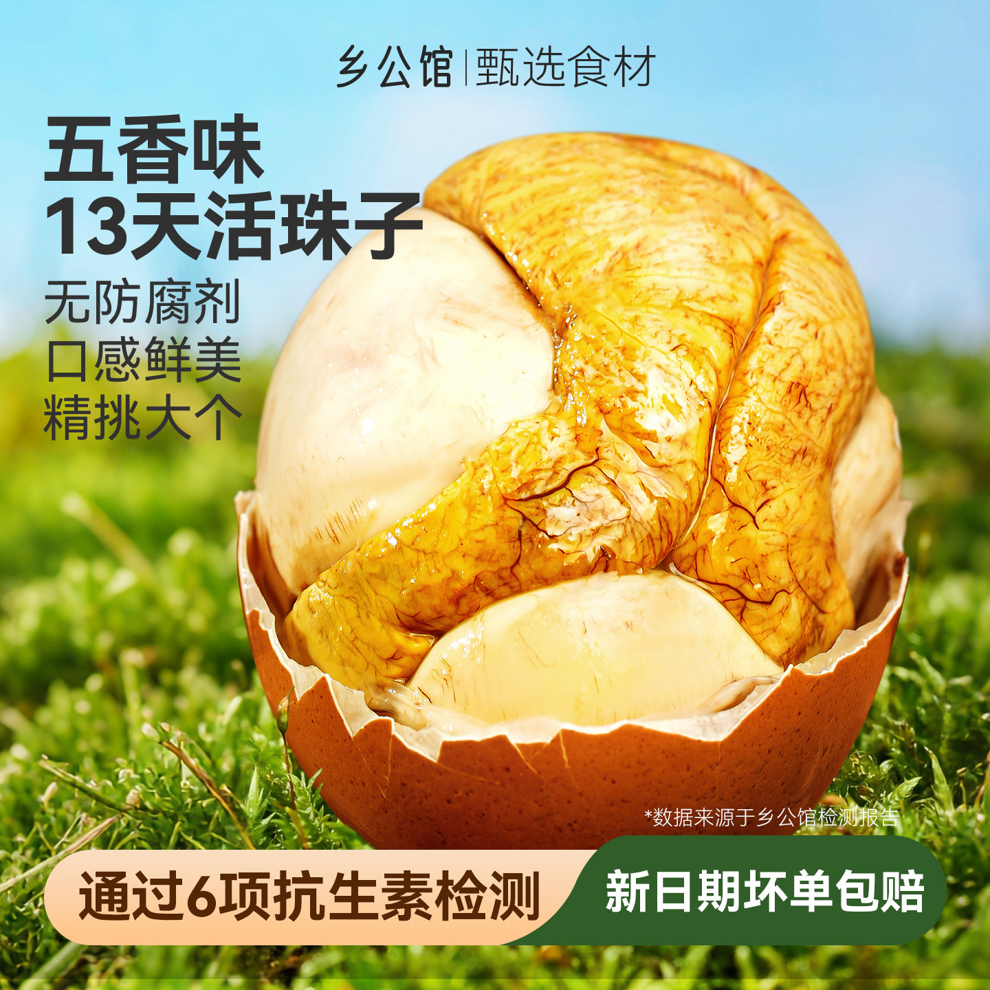 【严控13天】精选土鸡活珠子五香图片