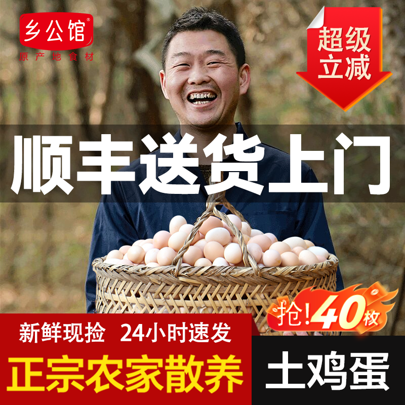 【顺丰次日达】农家土鸡蛋新鲜