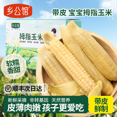 【顺丰次日达】带皮香糯拇指玉米