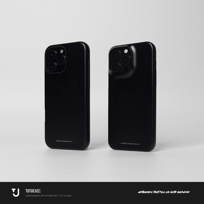 TUTUCASE｜原创韩国进口菲林磨砂二合一手机壳 嘿嘿黑 C068