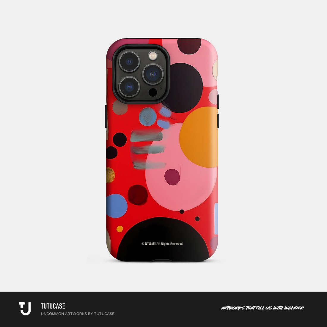 TUTUCASE｜原创进口圆边磨砂菲林二合一手机壳 艺术色彩 C025