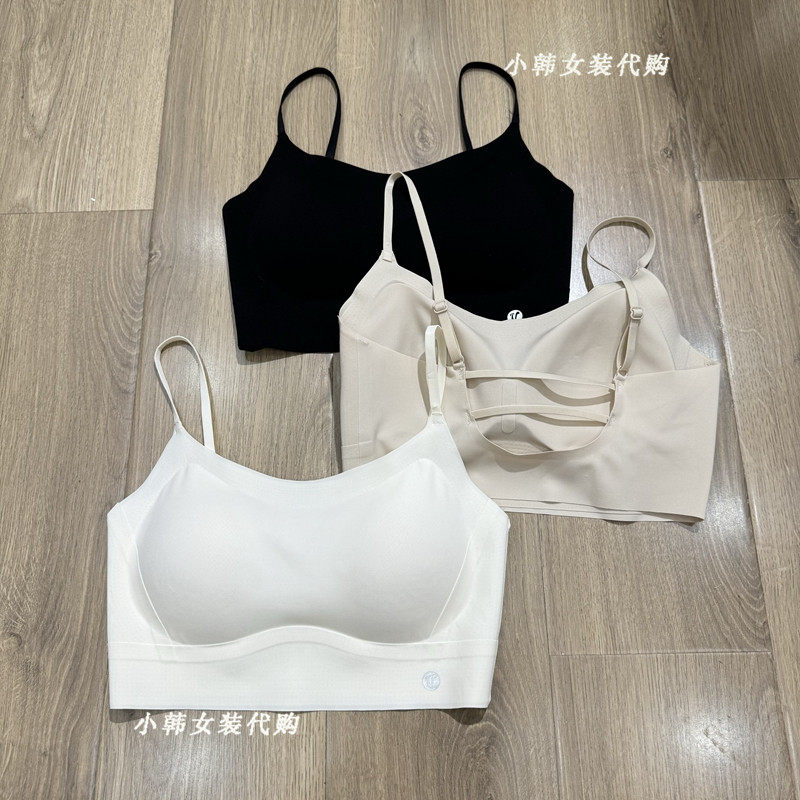 韩国女装代购2025百搭舒适无痕美背吊带打底内衣背心抹胸裹胸文胸