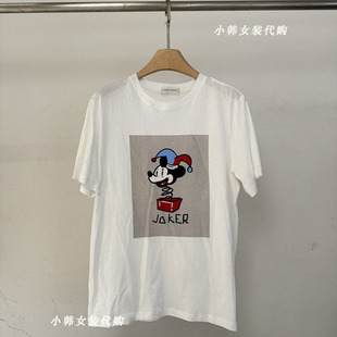 棉质T恤Bu0130 欧洲站韩国进口女装 代购 2025夏卡通图案基础款 短袖