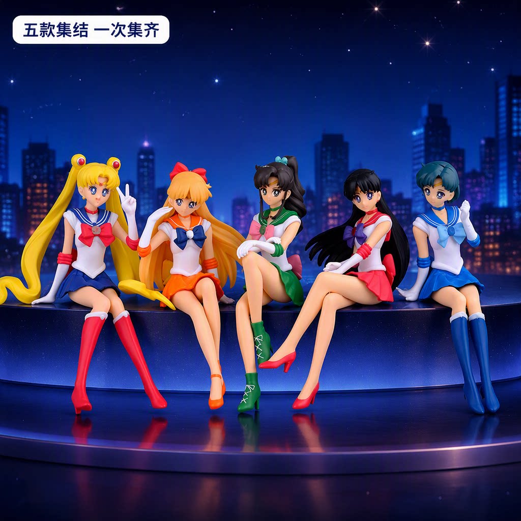 现货美少女战士手办五人组
