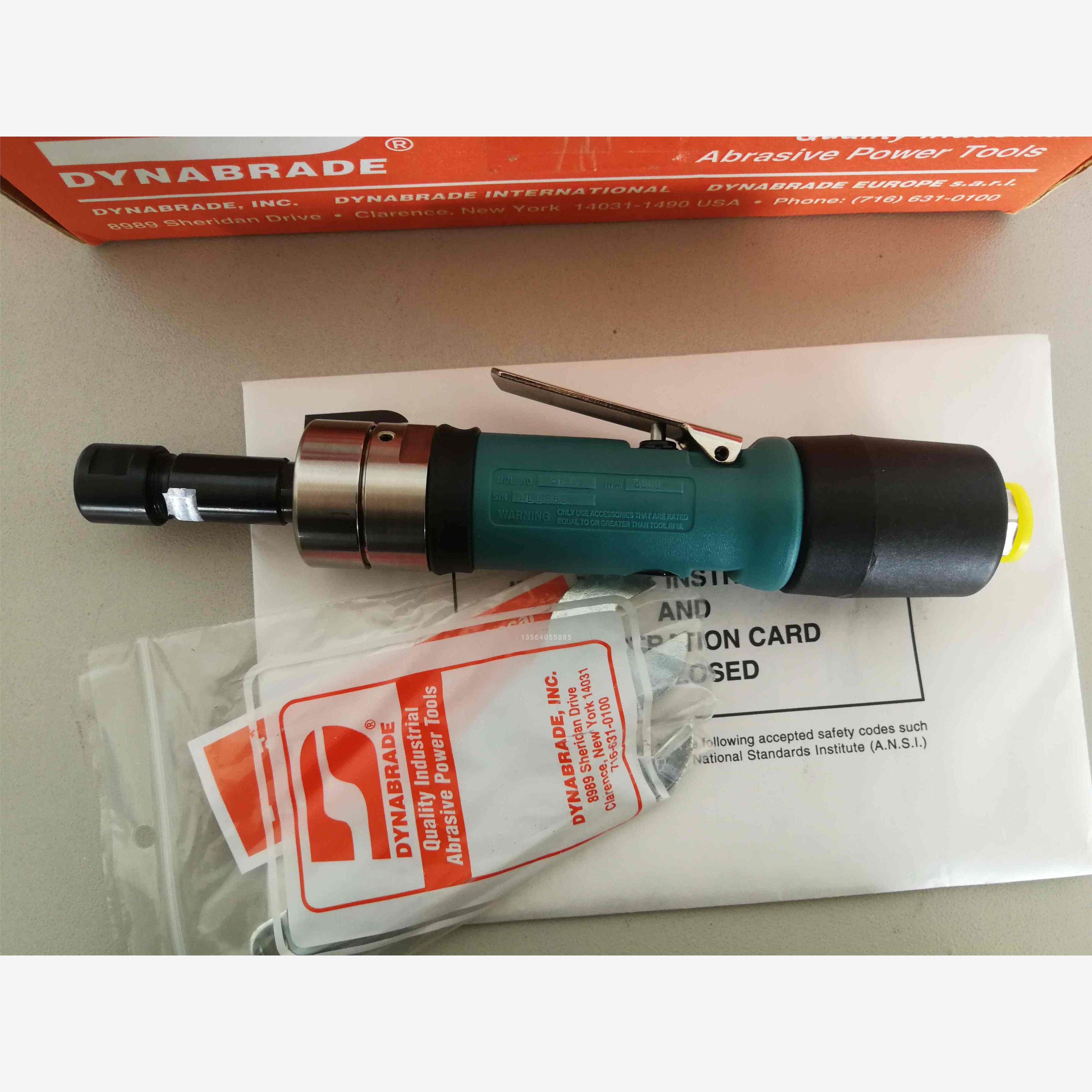 美国DYNABRADE丹纳布雷6MM加长打磨机51202 气动磨模机