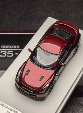 FH 1/64 日产尼桑 NISSAN GT-R R35 前盖可开 限量合金汽车模型