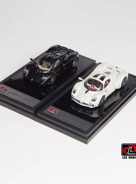 LCD 1:64 帕加尼Pagani乌托邦Utopia黑色全碳合金汽车收藏模型