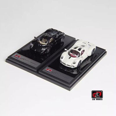 LCD 1:64 帕加尼Pagani乌托邦Utopia黑色全碳合金汽车收藏模型