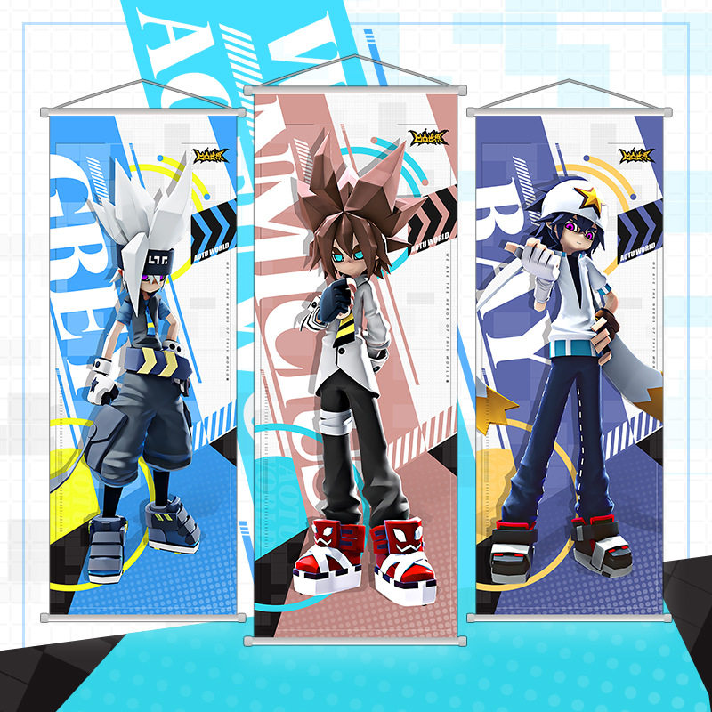 动漫周边凹凸世界3d系列挂画装饰绒布二次元安迷修雷狮凯莉礼物品