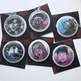 漫序官方正版伊藤润二狂热 炫彩大徽章周边 吧唧谷子