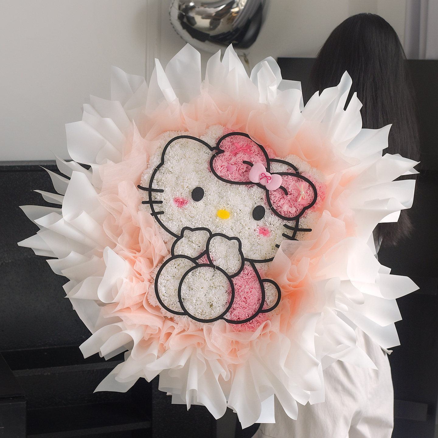 hellokitty永生花玫瑰仿真花