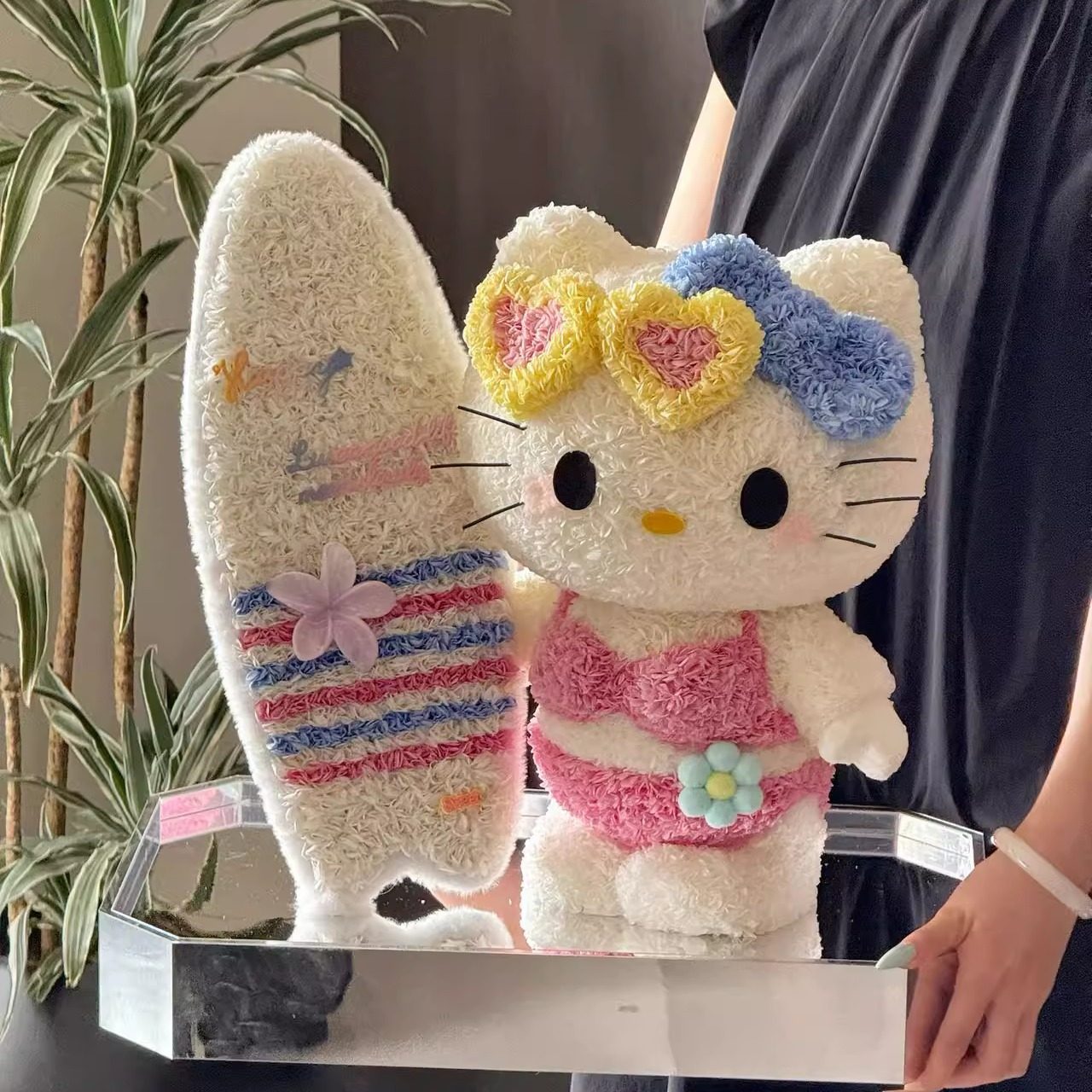 hellokitty永生花凯蒂猫KT浪漫礼盒摆件新年生日情人节礼物送女友