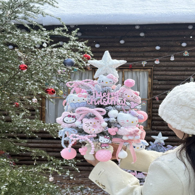 圣诞礼物hellokitty永生花哈喽KT猫旋转八音盒礼盒摆件送女友闺蜜