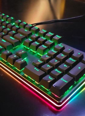 二手机械键盘富勒磁动力达尔优雷柏机青轴光轴RGB灯防水热插拔