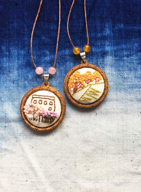 手工森女系文艺风棉麻饰品挂件