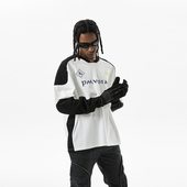 明星同款 美式 复古球衣冰球服男美式 PMW 高街重磅长袖 打底穿卫衣