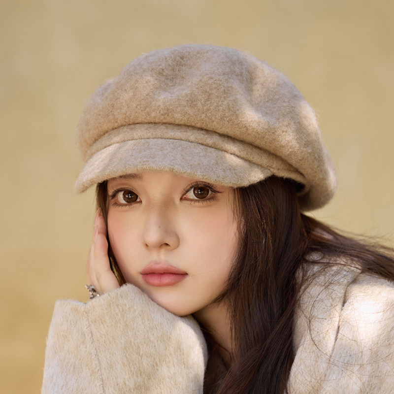 日系秋冬羊驼毛八角帽报童帽女日韩百搭八角帽保暖画家帽鸭舌帽子,服饰配件/皮带/帽子/围巾,帽子,淘宝优惠券,粉丝福利购,淘宝优惠卷