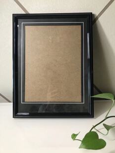 厂家直销挂墙摆台塑料老人相框12寸a4照片无字黑色遗像相框遗像花