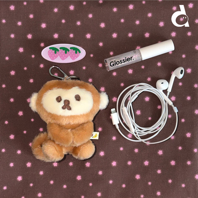 韩国可爱草莓小熊小猴玩偶包挂