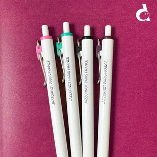 not复古按压中性笔日本产黑色彩色办公 duye度也 韩国jazz