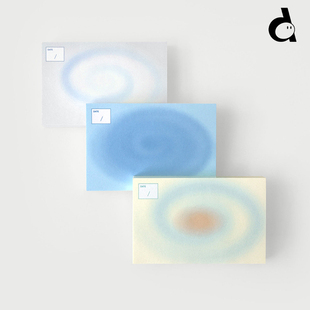 duye度也 韩国oab手帐便签蓝色系海风星点ins初夏清新记事无粘性