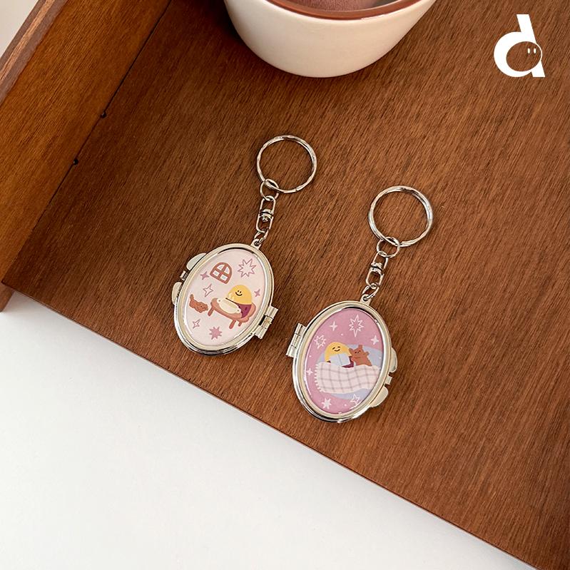 韩国可爱ins风小柠檬便携化妆镜