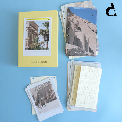 手帐活页壳A7内页M5三折页拼贴