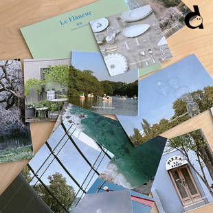 duye度也 Maison Promenade郁金香素材卡手帐拼贴素材风景ins风