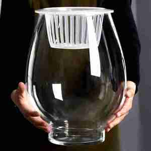 塑料花瓶仿玻璃水培植物