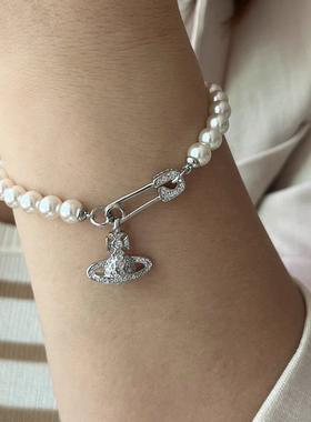 施家人造珍珠手链女 轻奢小众精致2025年新款潮高级感手饰叠戴