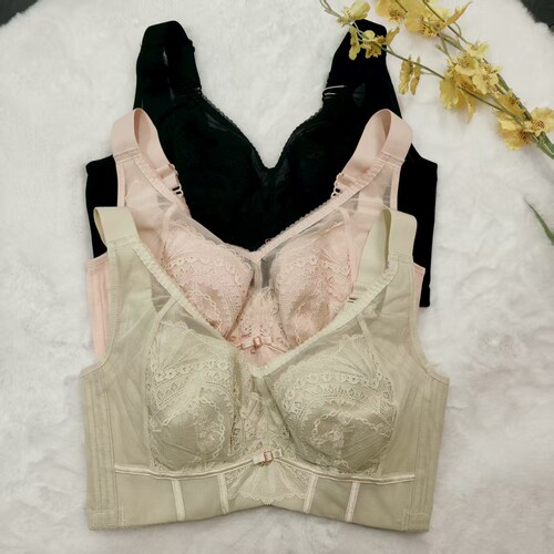 香蜜闺秀薄款五排扣25106006记忆钢圈亲肤绵塑身D杯文胸塑形美胸