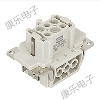 重载连接器HDC-HE-006-1-2矩形插头插座连接器 6芯