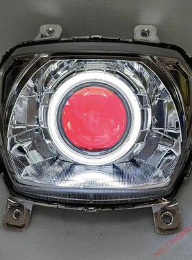 适用于本田SCR125前大灯总成WH125T-14/A 改装LED双光透镜天使眼