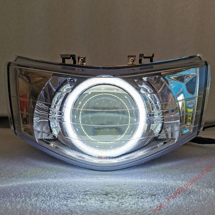 适用于福喜JOG巧格改装 LED 双光透镜大灯总成天使眼鱼眼 恶魔眼