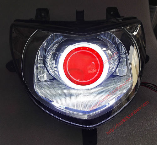 适用喜之星福星hj100t-7改装大灯