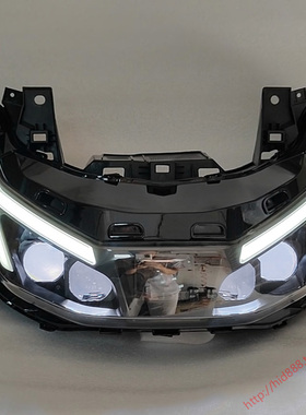 适用于本田ns150GX大灯总成 改装LED双光透镜 矩阵大灯 车灯升级