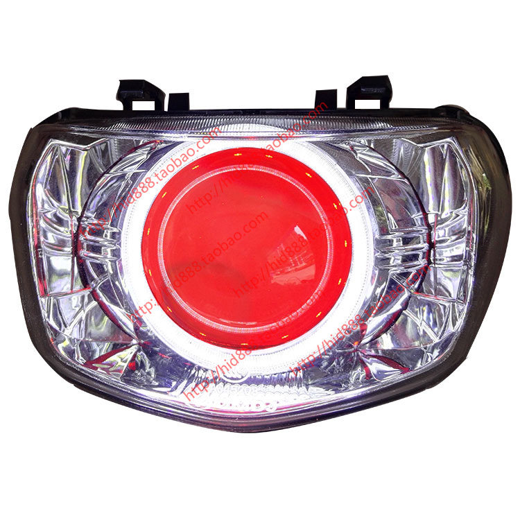 适用于雅马哈巧格i 装 海5 双光透镜  天使眼 氙气灯LED 大灯总成