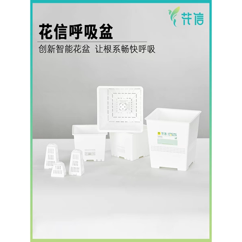 呼吸盆树脂花盆热植海芋花卉多肉绿植防烂根塑料透气透水控根盆