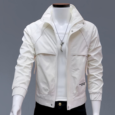 夹克男高级感痞帅外套2025春秋新款男装百搭休闲青年上衣潮流立领