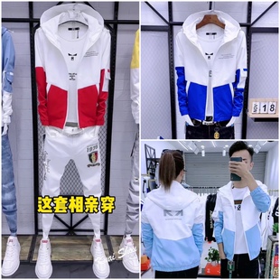 夹克男春秋款韩版修身休闲潮流社会精神小伙青年帅气个性百搭外套